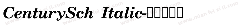 CenturySch Italic字体转换